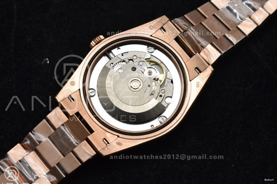 Bracelet President GMF RG 40 DayDate Dial A2836 V2 Crystal Steel On RG 904L Markers Plated 0303